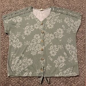Como Blu Green Size Large Shirt